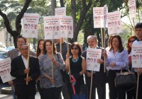 Auditores fiscais pedem justiça no julgamento da Chacina de Unaí (foto: Stefano Wrobleski/Repórter Brasil)