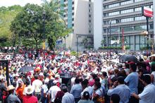 Apoyo. Zelaya apoya la resistencia. Fuente: PLSAR