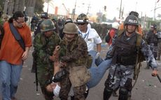 Represin. En Honduras. Fuente: (Reporteros independientes)