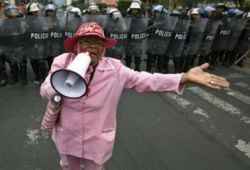 Dionisia Daz. Abuela de la resistencia detenida por militares Fuente: radioeslodemenos.blogspot.com