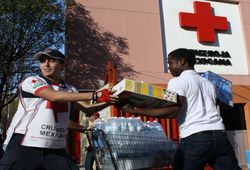 Acopio de ayuda. Cruz Roja de Mxico. Fuente: (agenciapulsar.org)