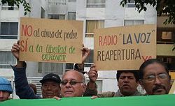 Manifestaciones. Por Libertad de Expresin. Fuente: (CNR)